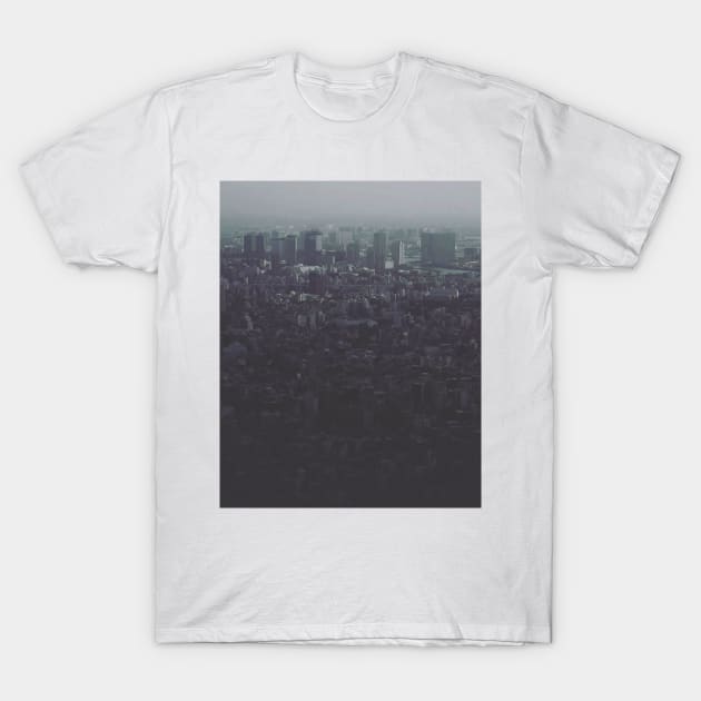 White Skies Dark Oceans T-Shirt by xanderbaldini